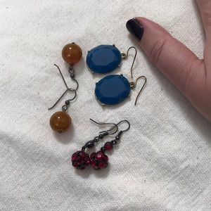 Fun earrings, 3 pairs for $9 - bundle to save
